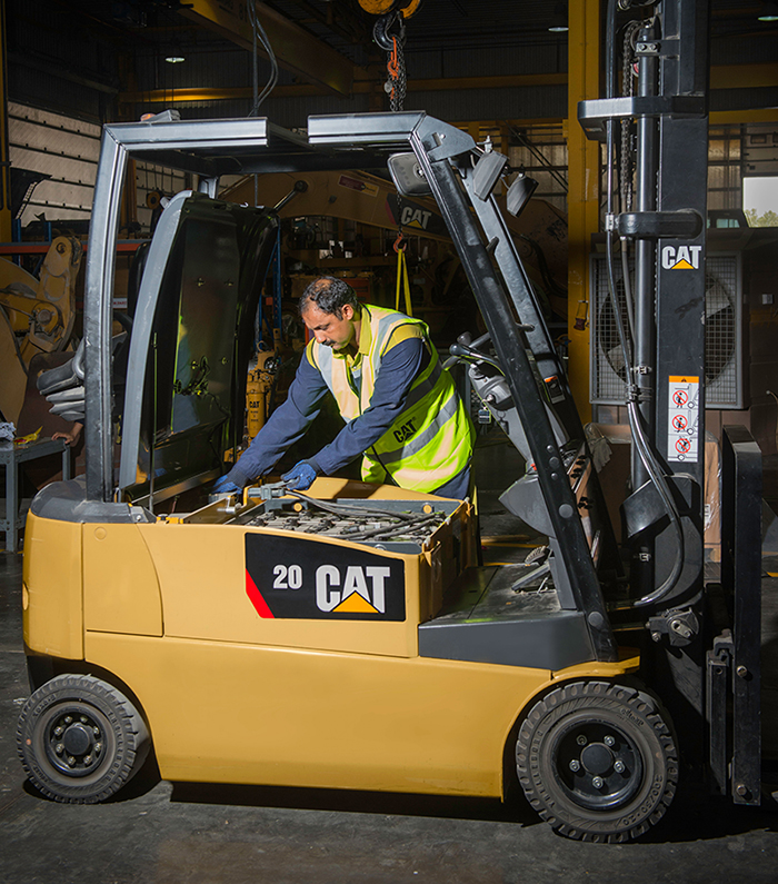 Forklift servicing